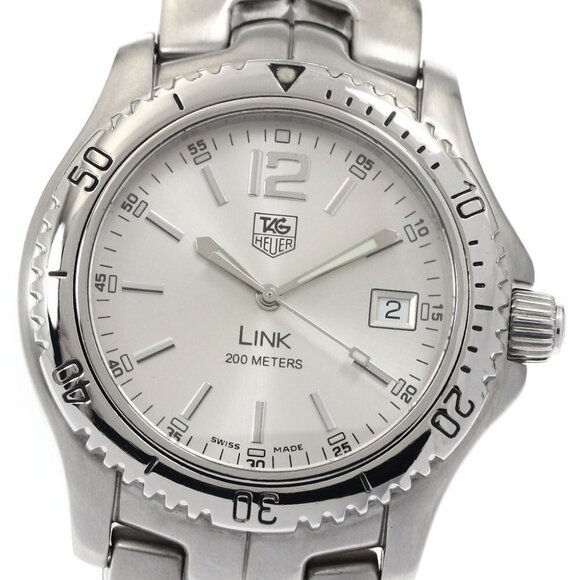 TAG HEUER Link WT1112A Date Silver Dial Quartz Men's Watch_885002